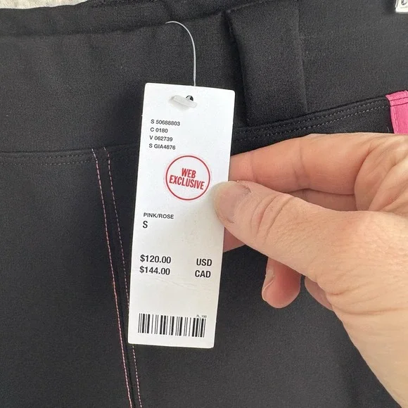 I Am Gia Pants‎ Womens Small pink Black Stripe Flare - Picture 11 of 13